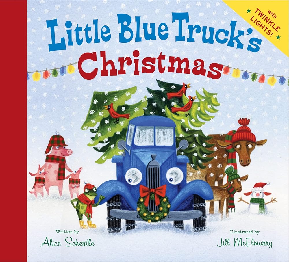 Little Blue Truck's Christmas: A Christmas Holiday Book for Kids cover image